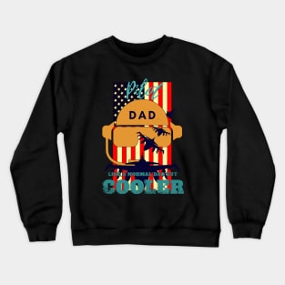 pilot dad like a normal dad but cooler Crewneck Sweatshirt